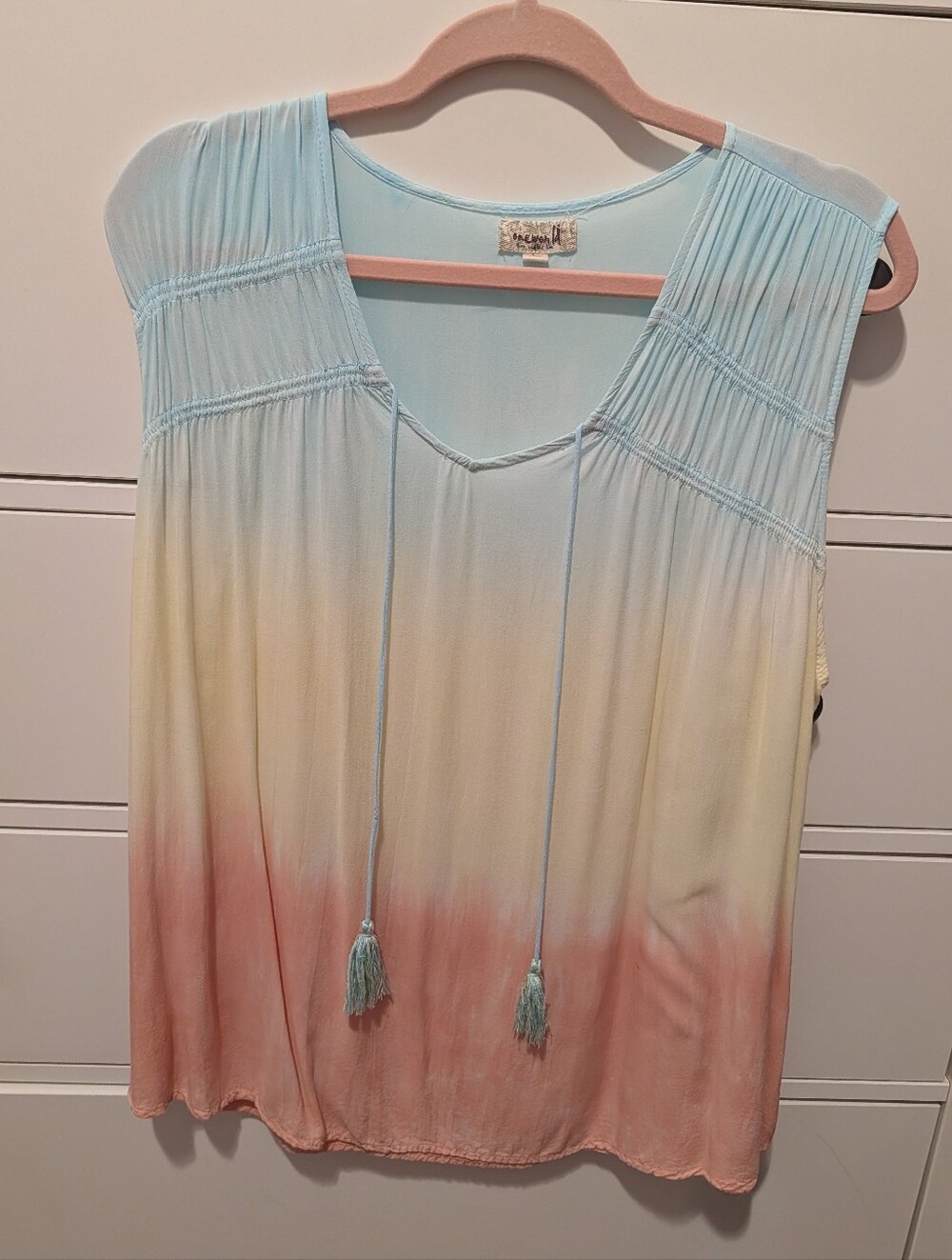 One World Pastel Ombre Sleeveless Top